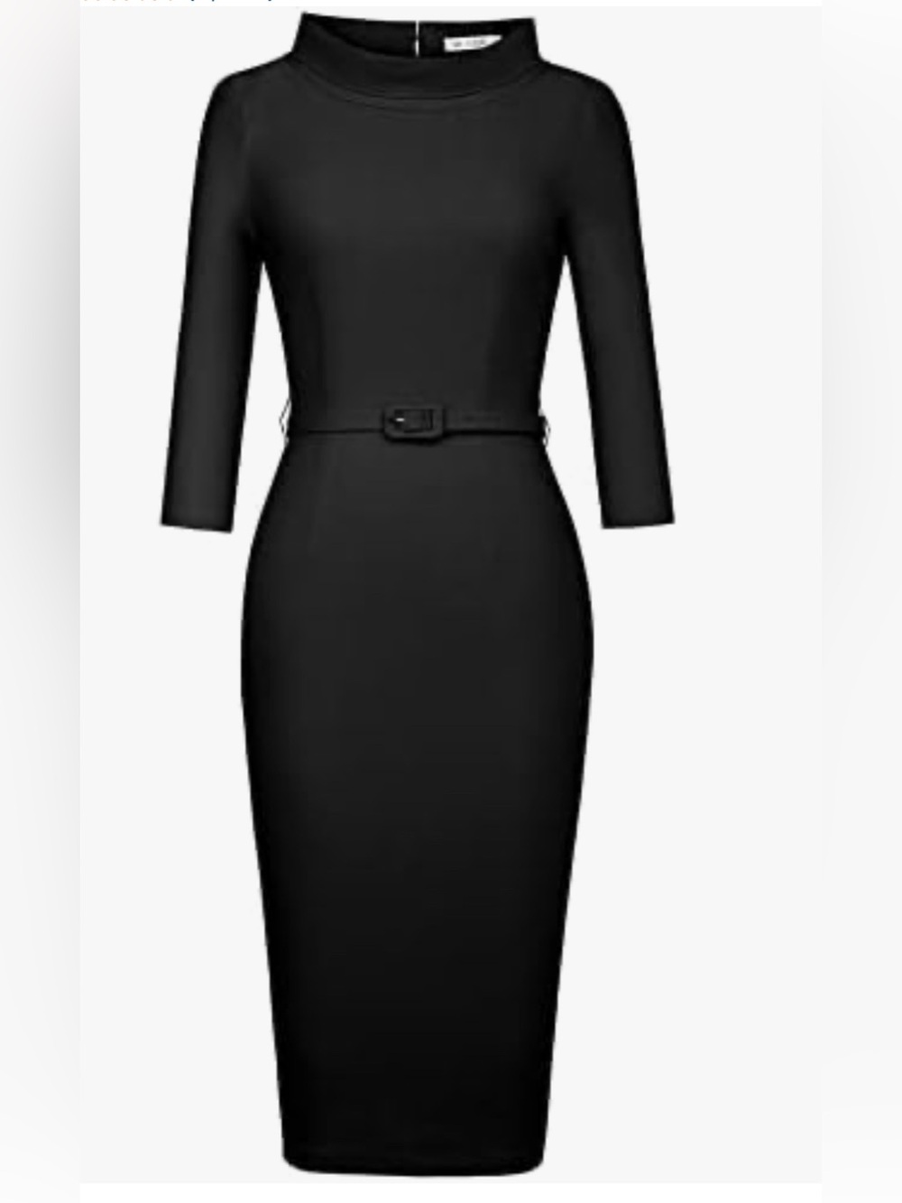 MUXXN Women's 1950s Vintage 3/4 Sleeve Elegant Collar Cocktail Evening Dress